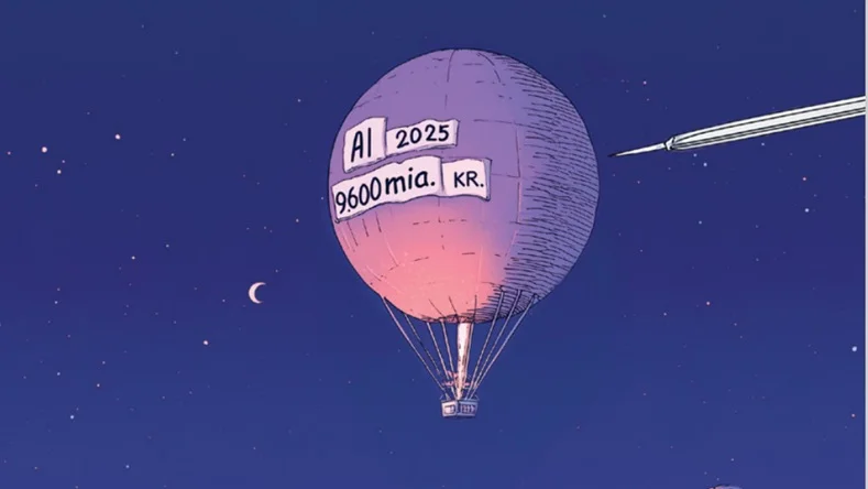 Der mangler ikke investeringer, når det handler om at udvikle AI og bygge datacentre. Men er det en boble? Det spørgsmål er noget afgørende for, hvad der venter i 2026, mener PROSAs formand. 