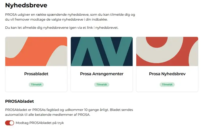 Afmeld Prosabladet på tryk