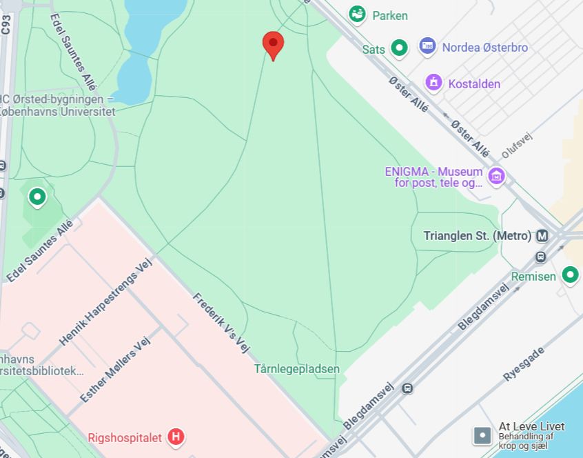 Placering i Fælledparken
